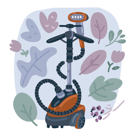 Vector illustration of steamer station.のイラスト素材