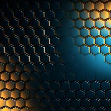 Hexagon background. Abstract hexagon background. vector illustration.の素材