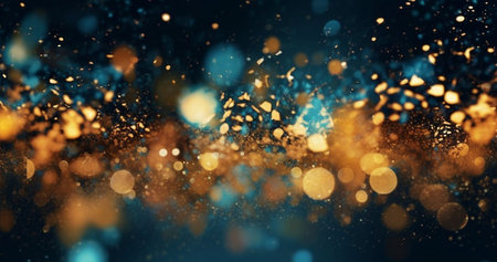 Abstract bokeh background. Festive background with defocused lightsの素材