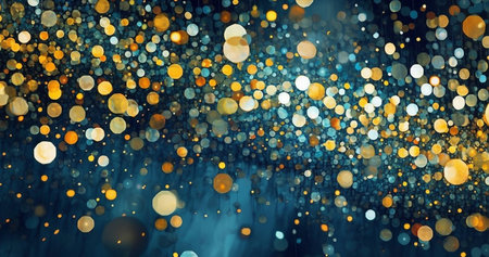 Abstract bokeh lights background. Christmas and New Year concept.の素材