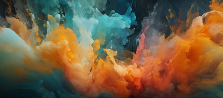 Abstract watercolor background. Colorful abstract background for your design.の素材