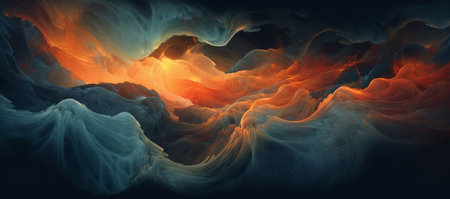 abstract fractal background. Design element for brochure, advertisements, presentation, web and other graphic designer works. digital collage.の素材
