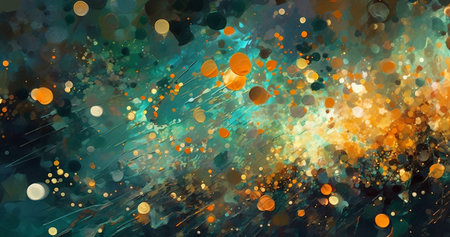 Abstract background with bokeh effect. Multicolor spots.の素材