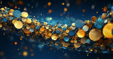 3D illustration of abstract fractal for creative design looks like confettiの素材