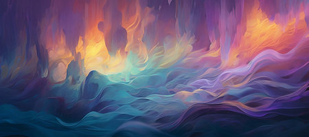 Abstract colorful background. digital painting. 3d rendering, 3d illustration.の素材