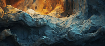 3d render of abstract background with liquid ink in water. fluid art.の素材