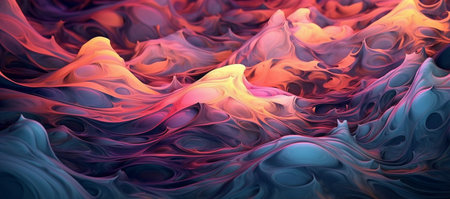 Abstract colorful background. fantasy fractal texture. digital art. 3D rendering.の素材