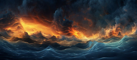 3D illustration of abstract fractal for creative art,design and entertainmentの素材