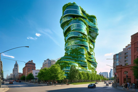 Modern architecture in Moscow. Moscow is the capital and largest city of Russia.の素材