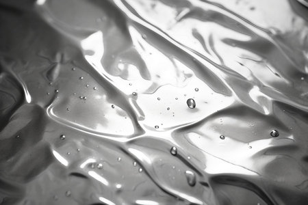 Black and white abstract background with water drops. close-up.の素材