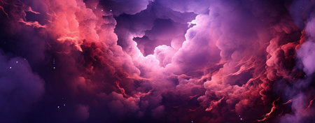 Abstract background with nebula and stars. 3d rendering, 3d illustration.の素材