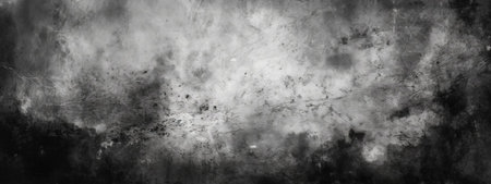 Grunge black and white background with space for text or imageの素材