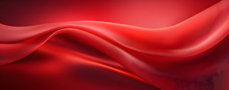 Abstract red wavy background. Vector illustration for your business design.の素材