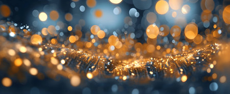 3d rendering. Abstract background with bokeh defocused lightsの素材