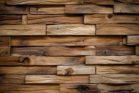 Wooden wall background or texture. Natural wood pattern for design and decoration.の素材