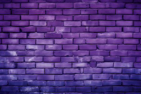 Purple brick wall texture background with copy space for text or imageの素材