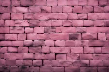 Background of pink brick wall texture. Abstract background and texture for design.の素材