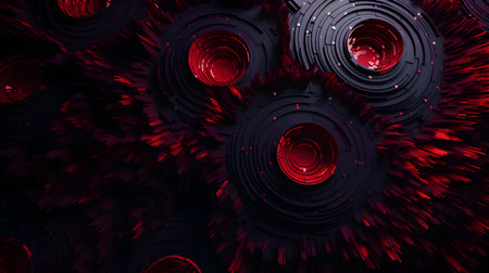 3D rendering of abstract fractal background for creative design, art and entertainment backgroundの素材
