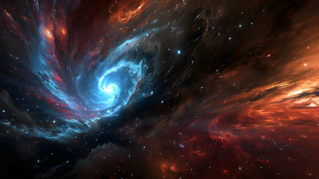Stars of a planet and galaxy in a free space Elements.の素材