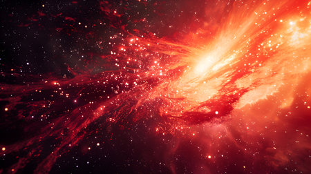 Stars of a planet and galaxy in a free space Elements.の素材