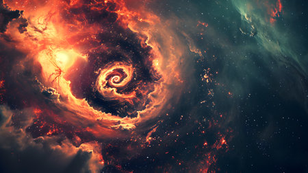 Planets, stars and galaxies in outer space showing the beauty of space exploration.の素材