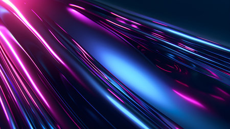 3d rendering of abstract metallic background with some smooth lines in itの素材