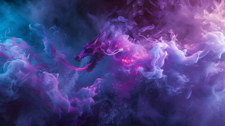 Fantasy chaotic colorful fractal pattern. abstract fractal shapes. 3D rendering illustration background or wallpaper.の素材