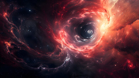 Cosmic space and stars, computer generated abstract background, 3D renderingの素材