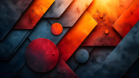 3d illustration of abstract geometric background with space for your text.の素材