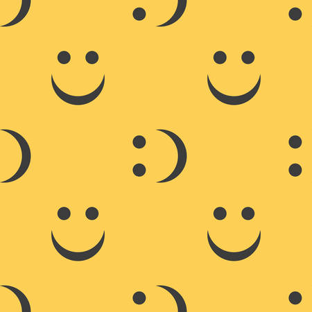 Smiley face seamless pattern background.のイラスト素材