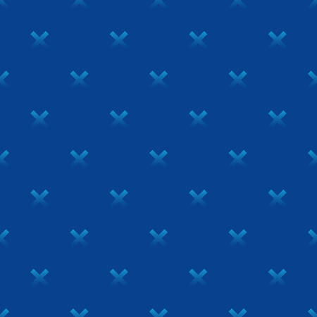 Seamless pattern with blue gradient crosses, X signs.のイラスト素材