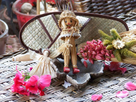 the boy and the angelの写真素材