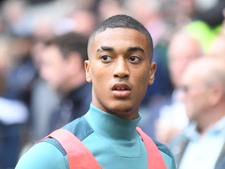 LONDON, ENGLAND - SEPTEMBER 28, 2019: Yan Valery of Southampton pictured ahead of the 2019/20 Premier League game between Tottenham Hotspur FC and Southamtpon FC at Tottenham Hotspur Stadium.のeditorial素材