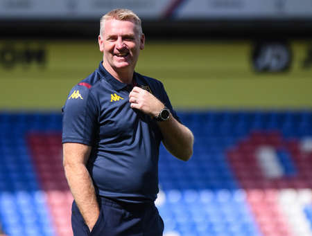 LONDON, ENGLAND - AUGUST 31, 2019: Villa manager Dean Smith pictured ahead of  the 2019/20 Premier League game between Crystal Palace FC and Aston Villa FC at Selhurst Park.のeditorial素材