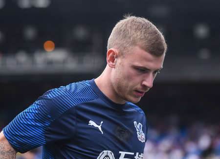 LONDON, ENGLAND - AUGUST 31, 2019: Max Meyer of Palace pictured ahead of  the 2019/20 Premier League game between Crystal Palace FC and Aston Villa FC at Selhurst Park.のeditorial素材