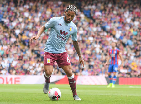 LONDON, ENGLAND - AUGUST 31, 2019: Douglas Luiz Soares de Paulo of Villa pictured during the 2019/20 Premier League game between Crystal Palace FC and Aston Villa FC at Selhurst Park.のeditorial素材