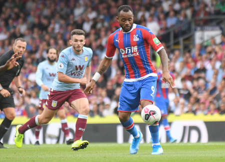 LONDON, ENGLAND - AUGUST 31, 2019: Jordan Ayew of Palace pictured during the 2019/20 Premier League game between Crystal Palace FC and Aston Villa FC at Selhurst Park.のeditorial素材