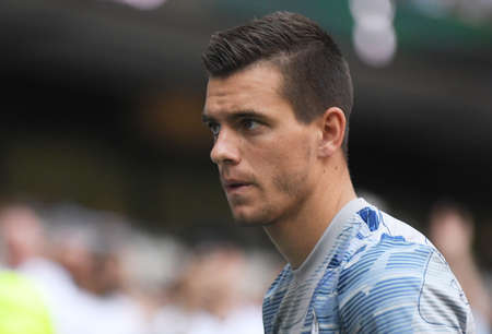 LONDON, ENGLAND - AUGUST 25, 2019: Giovani Lo Celso of Tottenham pictured ahead of the 2019/20 Premier League game between Tottenham Hotspur FC and Newcastle United FC at Tottenham Hotspur Stadium.のeditorial素材