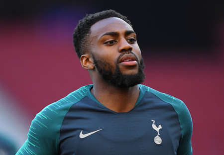 MADRID, SPAIN - MAY 31, 2019: Danny Rose of Tottenham pictured during a training session held one day before the 2018/19 UEFA Champions League Final between Tottenham Hotspur (England) and Liverpool FC (England) at Wanda Metropolitano.のeditorial素材