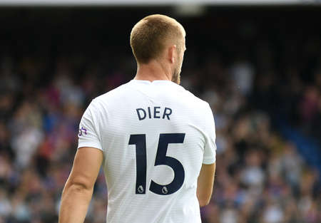 LONDON, ENGLAND - SEPTEMBER 11, 2021: Eric Jeremy Edgar Dier of Tottenham pictured during the 2021/22 Premier League matchweek 4 game between Crystal Palace FC and Tottenham Hotspur.のeditorial素材