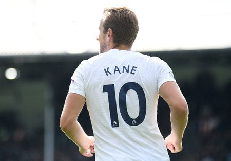 LONDON, ENGLAND - SEPTEMBER 11, 2021: Harry Edward Kane of Tottenham pictured during the 2021/22...