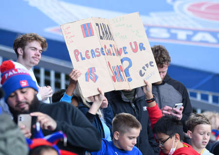 LONDON, ENGLAND - OCTOBER 3, 2021: Crystal Palace fans pictured ahead of the 2021-22 Premier League matchweek 7 game between Crystal Palace FC and Leicester CIty FC at Selhurst Park.のeditorial素材