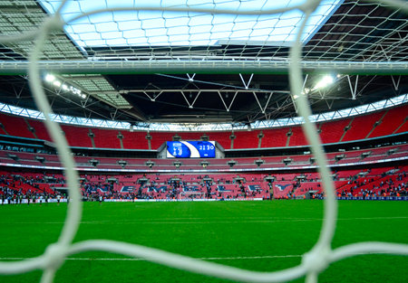 LONDON, ENGLAND - AUGUST 5, 2017: Wembley Stadium pictured prior to the friendly game between Tottenham Hotspur and Juventus Torino Wembley Stadium. Copyright: Cosmin Iftode/Picstaffのeditorial素材