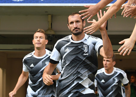 LONDON, ENGLAND - AUGUST 5, 2017: Giorgio Chiellini of Juventus pictured prior to the friendly game between Tottenham Hotspur and Juventus Torino at Wembley Stadium. Copyright: Cosmin Iftode/Picstaffのeditorial素材