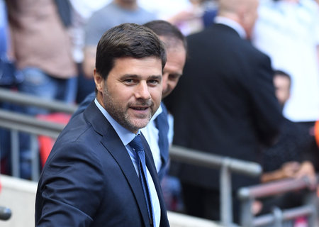 LONDON, ENGLAND - AUGUST 5, 2017: Tottenham manager Mauricio Pochettino pictured prior to the friendly game between Tottenham Hotspur and Juventus Torino at Wembley Stadium. Copyright: Cosmin Iftode/Picstaffのeditorial素材