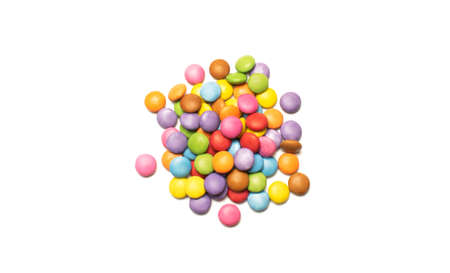 candy chocolate cubes on white backgroundの写真素材