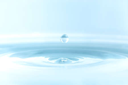 Water drop on water background