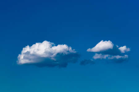 The vast blue sky and clouds skyの写真素材