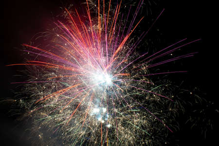 fireworks in the skyの写真素材