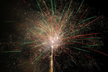 fireworks in the skyの写真素材